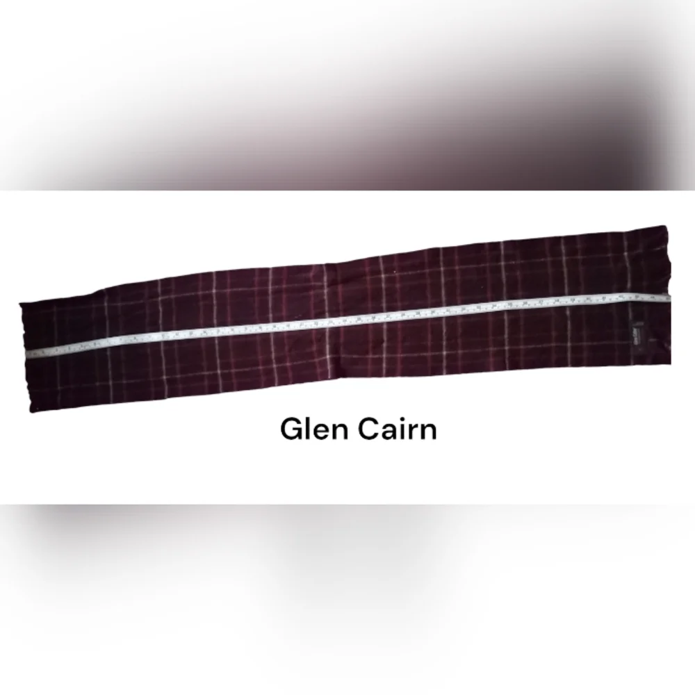 *RARE*!! Glen Cairn 100% Merino Wool Scarf Woven in Great Britain-Size: 45